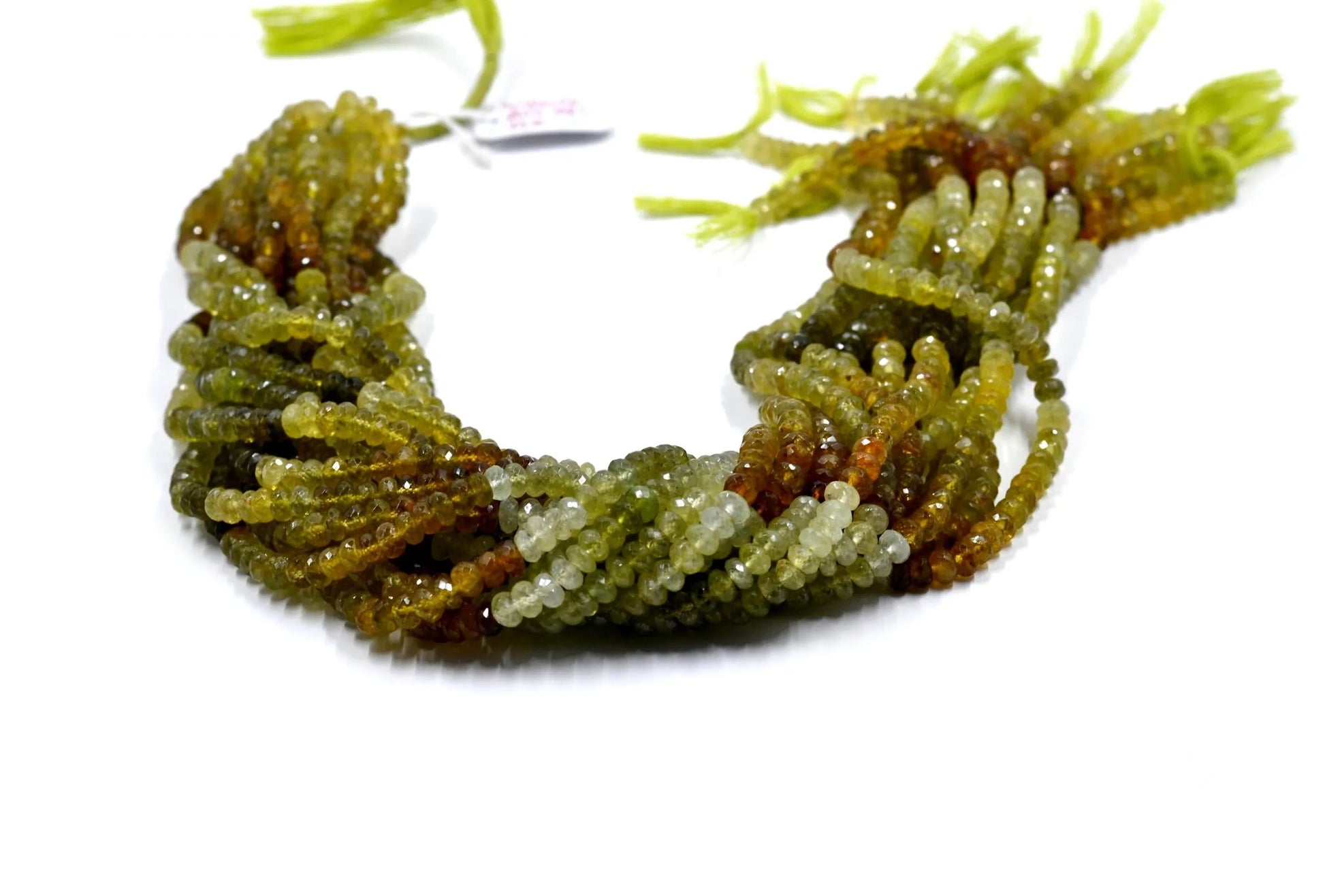 Grossular Garnet Rondelle Beads